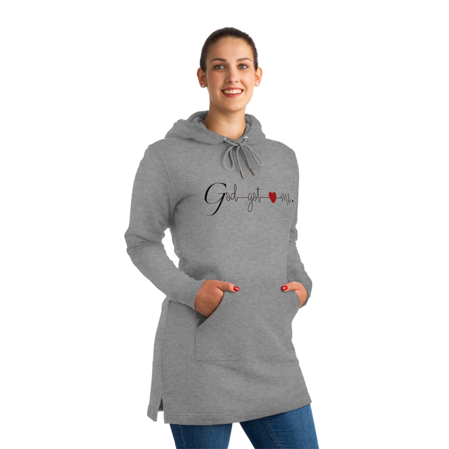 God Got Me Streeter Hoodie Dress