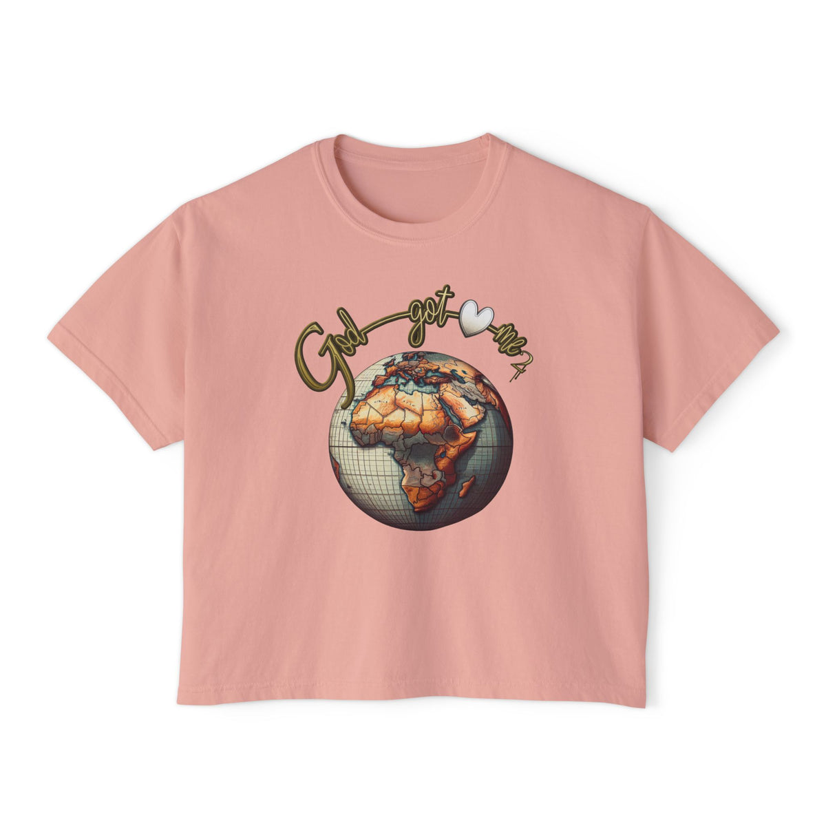 Boxy Tee - Godgotme2 Globe Design