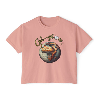 Boxy Tee - Godgotme2 Globe Design