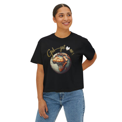 Boxy Tee - Godgotme2 Globe Design