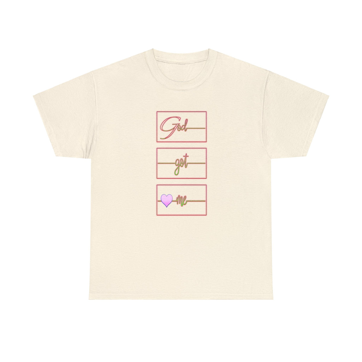 God Got Me Heavy Cotton T-shirt