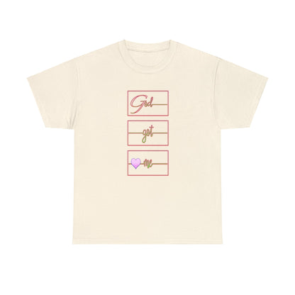 God Got Me Heavy Cotton T-shirt