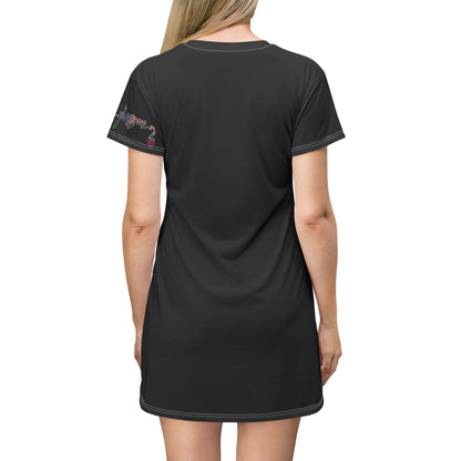 Christian T-Shirt Dress — "Mighty Warrior for Christ" Graphic
