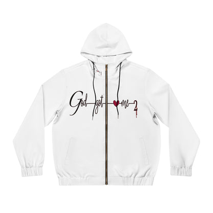 God Got Me2 Men's Full-Zip Hoodie (AOP)