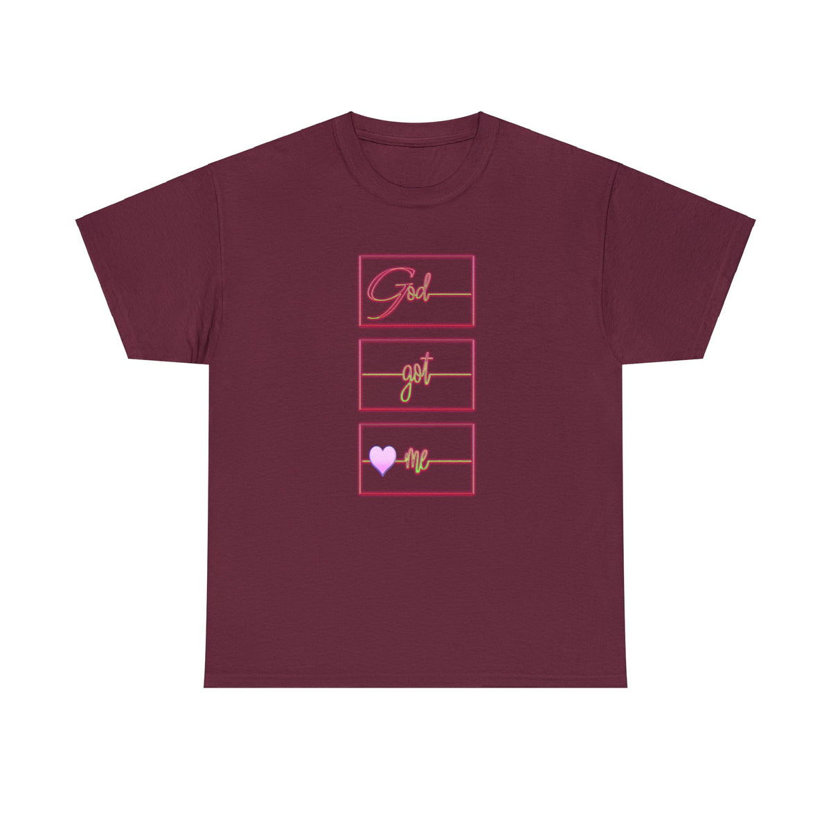 God Got Me Heavy Cotton T-shirt