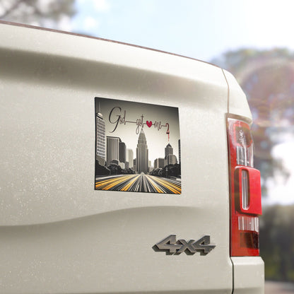 God Got Me2 Car Magnet, Inspirational Magnet for Cars, Christian Gift, Faith-Based Car Decor, Unique Automotive Accessories