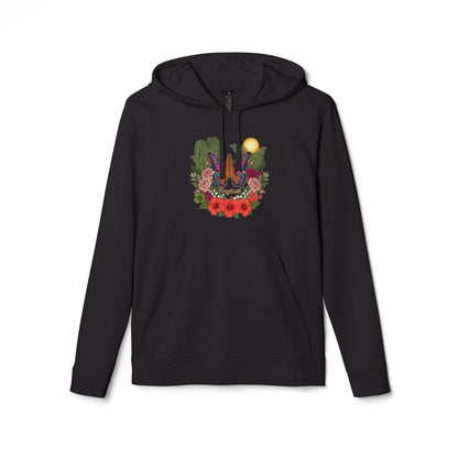 Butterfly Prayer Hoodie — Botanical Sunrise Graphic Hoodie