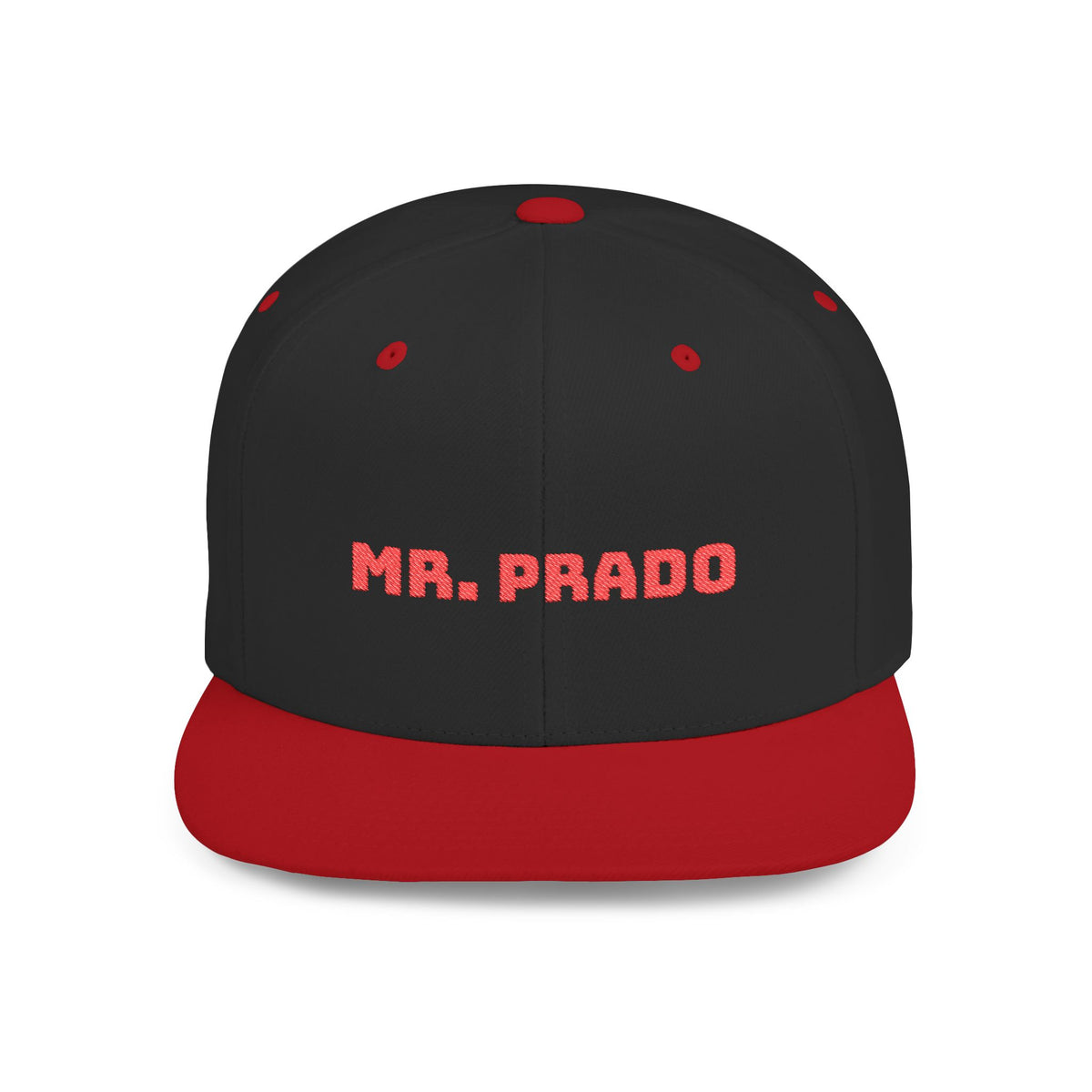 Mr. Prado Snapback Cap - Trendy Flat Bill Hat for Fashion Lovers, Street Style, Birthday Gift, Casual Wear, Outdoor Adventures