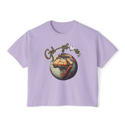 Boxy Tee - Godgotme2 Globe Design