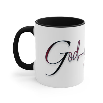 God Got Me Accent Coffee Mug, 11oz