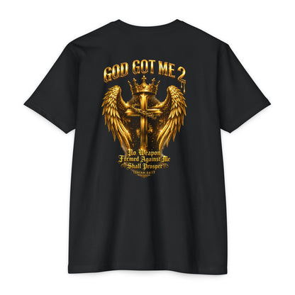 God Got Me 2 T-Shirt — Patriotic Heart Graphic Tee