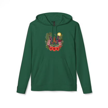 Butterfly Prayer Hoodie — Botanical Sunrise Graphic Hoodie