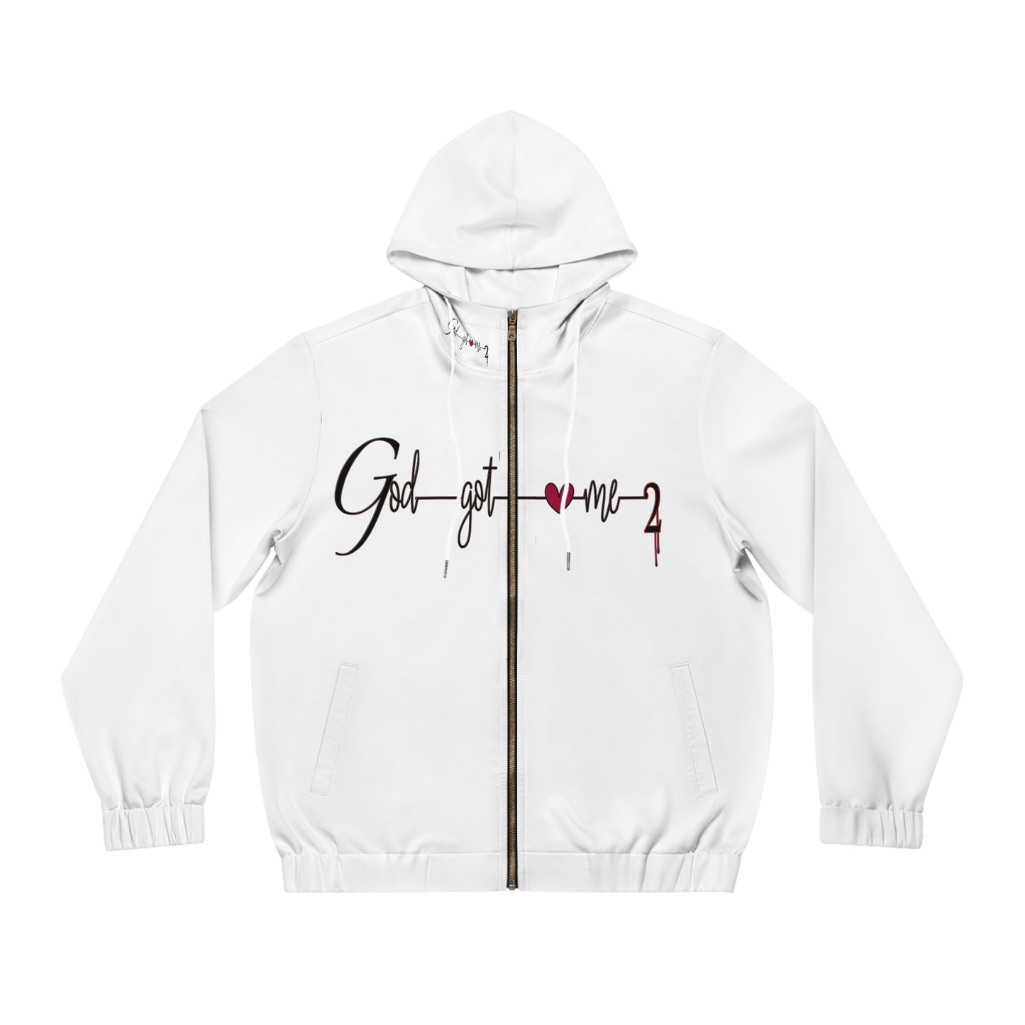 God Got Me2 Men's Full-Zip Hoodie (AOP)