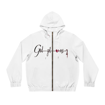 God Got Me2 Men's Full-Zip Hoodie (AOP)