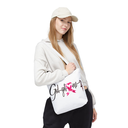 God Got Me2 Cancer Awareness Tote Bag