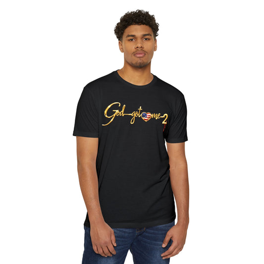 God Got Me 2 T-Shirt — Patriotic Heart Graphic Tee