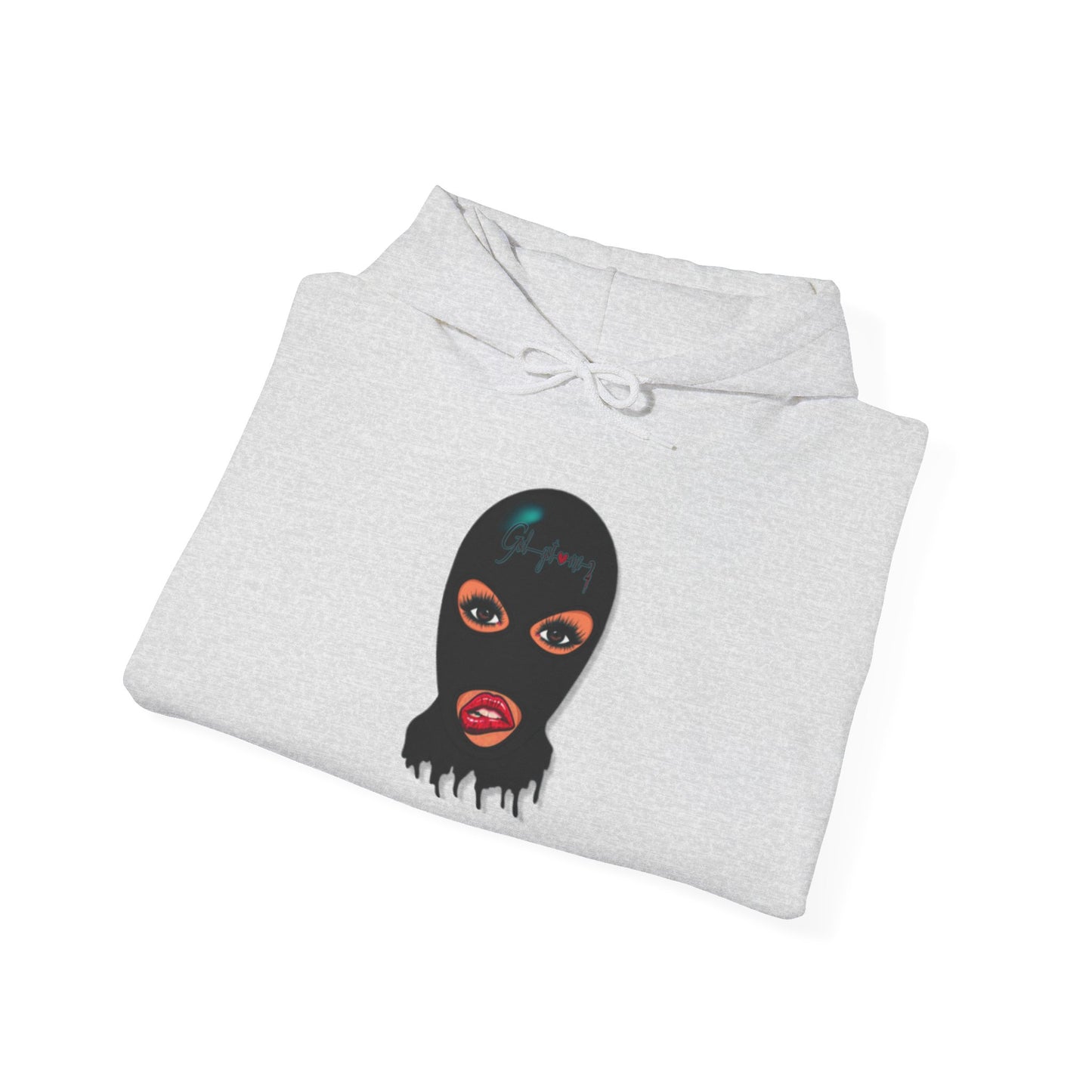 Hooded Sweatshirt God Got Me2 Ski Mask Photo Design Unisex