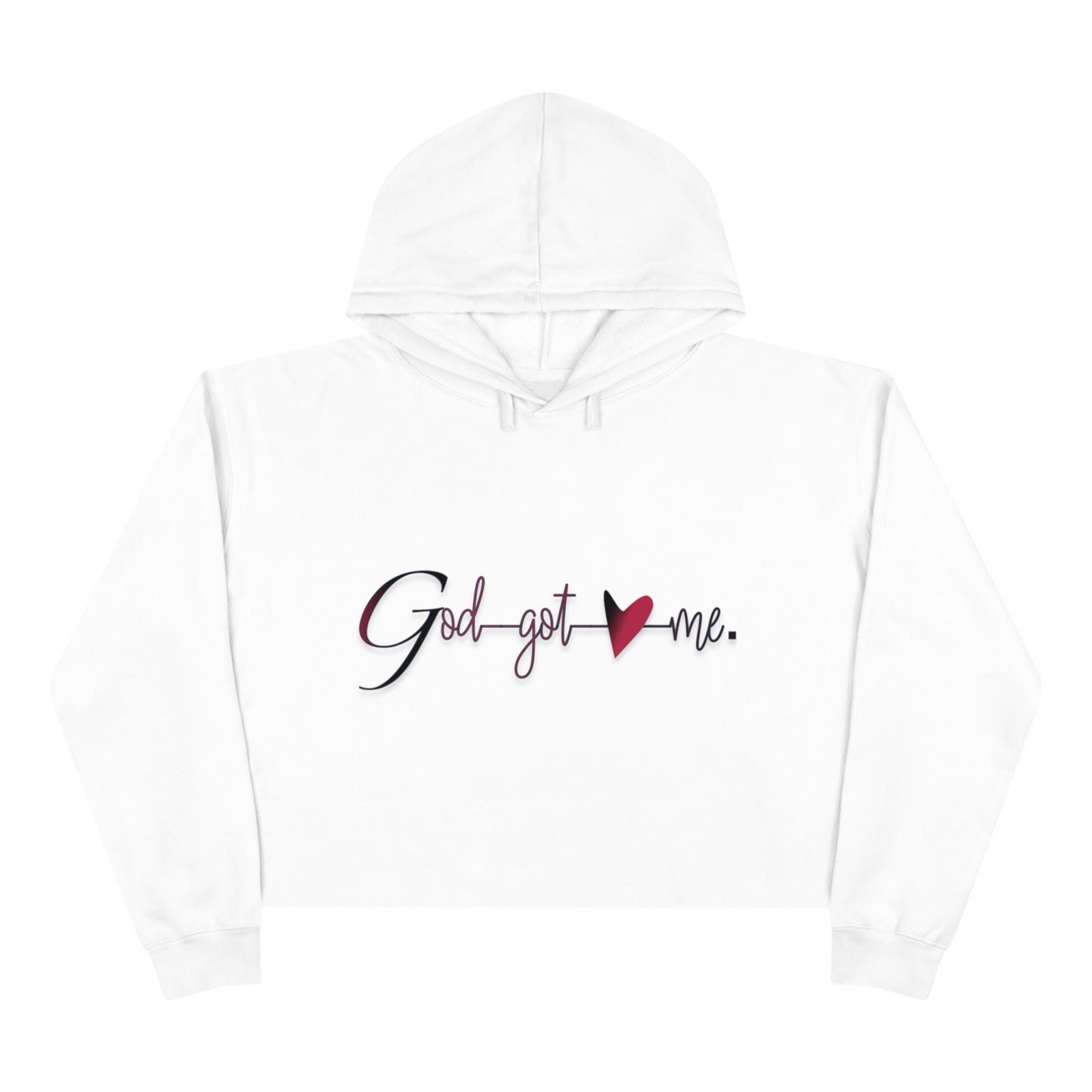 God Got Me Crop Hoodie