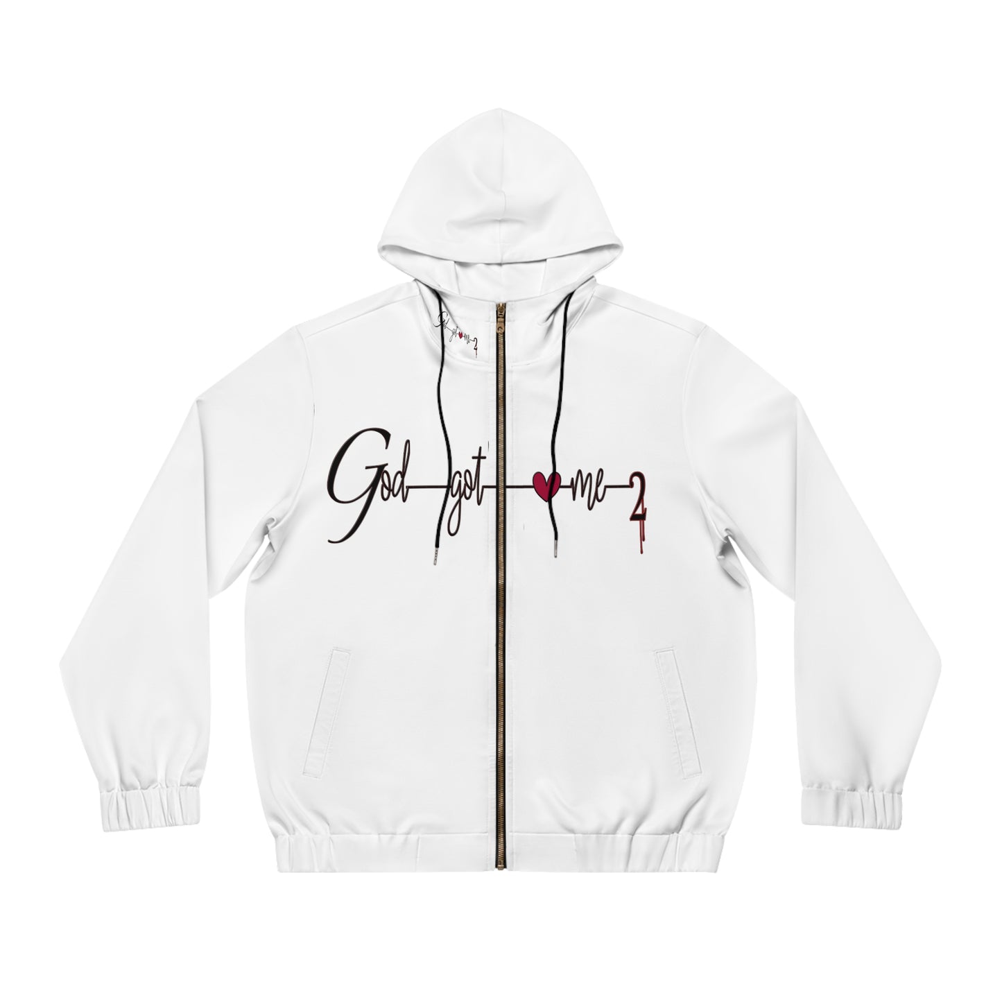 God Got Me2 Men's Full-Zip Hoodie (AOP)