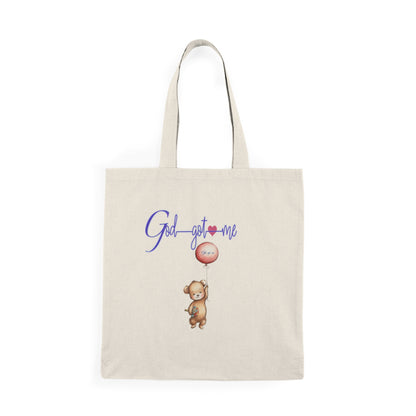 God Got Me Natural Tote Bag