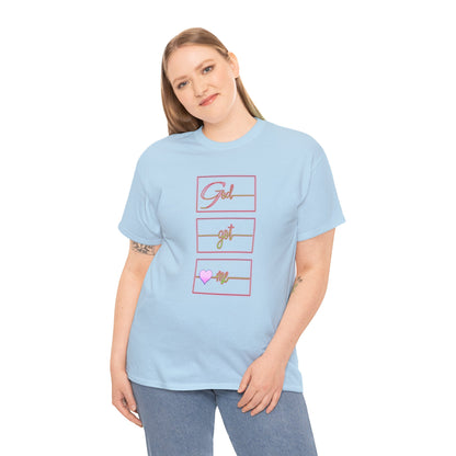 God Got Me Heavy Cotton T-shirt