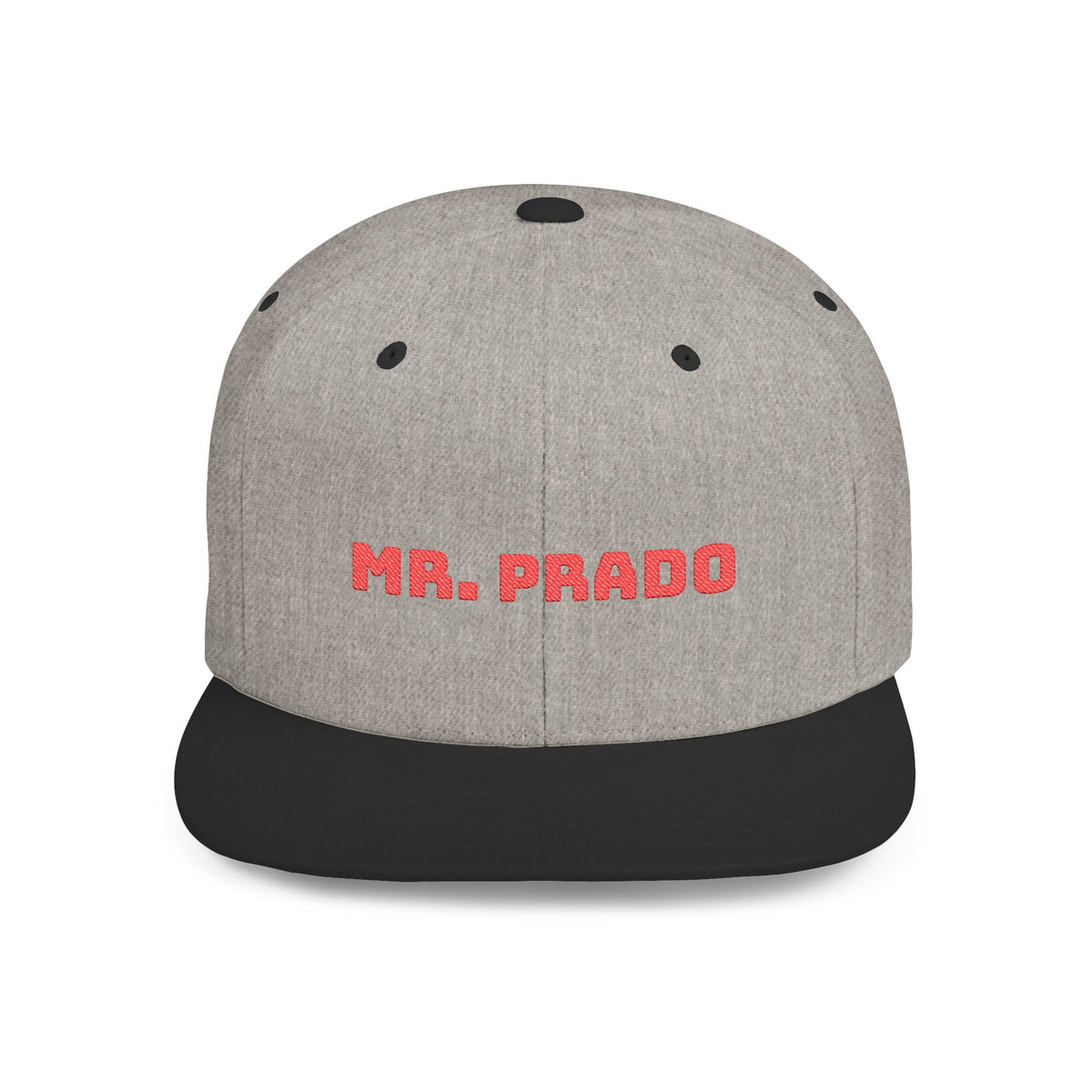 Mr. Prado Snapback Cap - Trendy Flat Bill Hat for Fashion Lovers, Street Style, Birthday Gift, Casual Wear, Outdoor Adventures