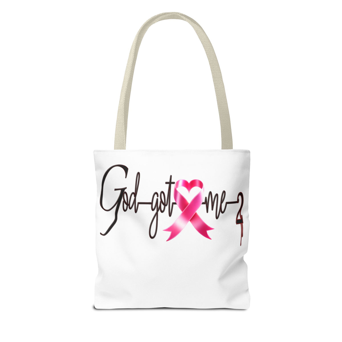 God Got Me2 Cancer Awareness Tote Bag