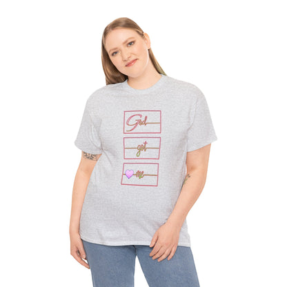 God Got Me Heavy Cotton T-shirt