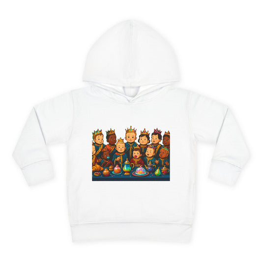God Got Me2 Toddler Pullover Fleece Hoodie with Colorful Art & Inspirational Message
