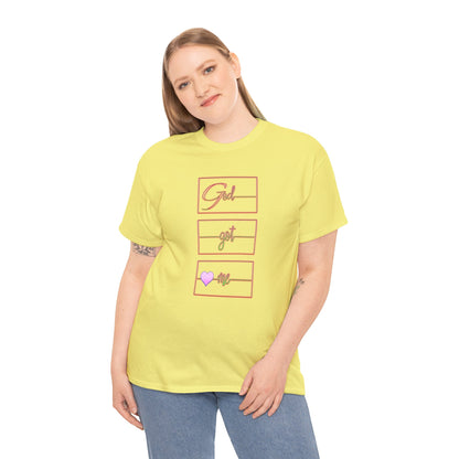 God Got Me Heavy Cotton T-shirt