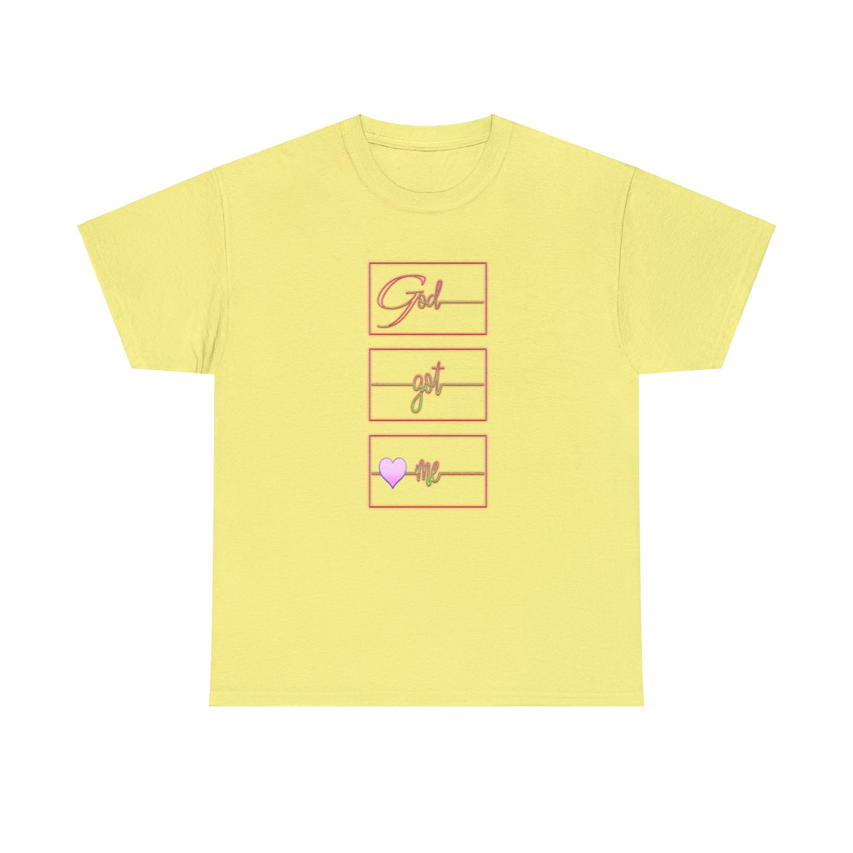 God Got Me Heavy Cotton T-shirt