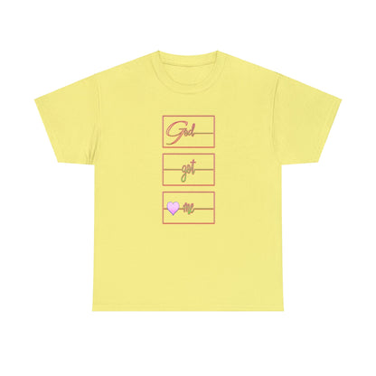 God Got Me Heavy Cotton T-shirt