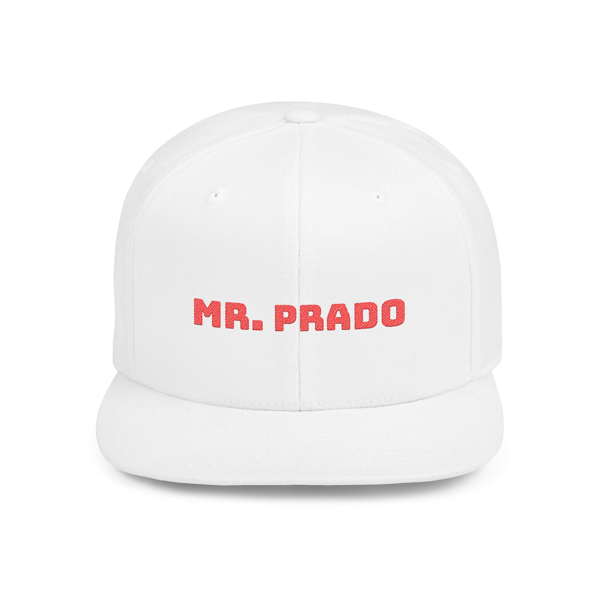 Mr. Prado Snapback Cap - Trendy Flat Bill Hat for Fashion Lovers, Street Style, Birthday Gift, Casual Wear, Outdoor Adventures