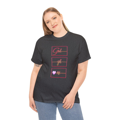 God Got Me Heavy Cotton T-shirt