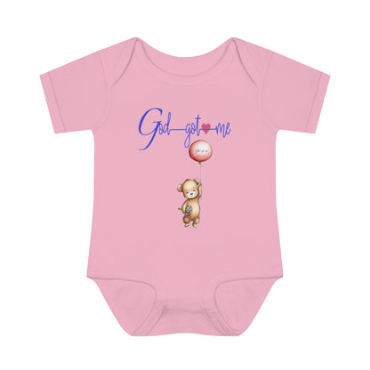 God Got Me Infant Baby Rib Bodysuit
