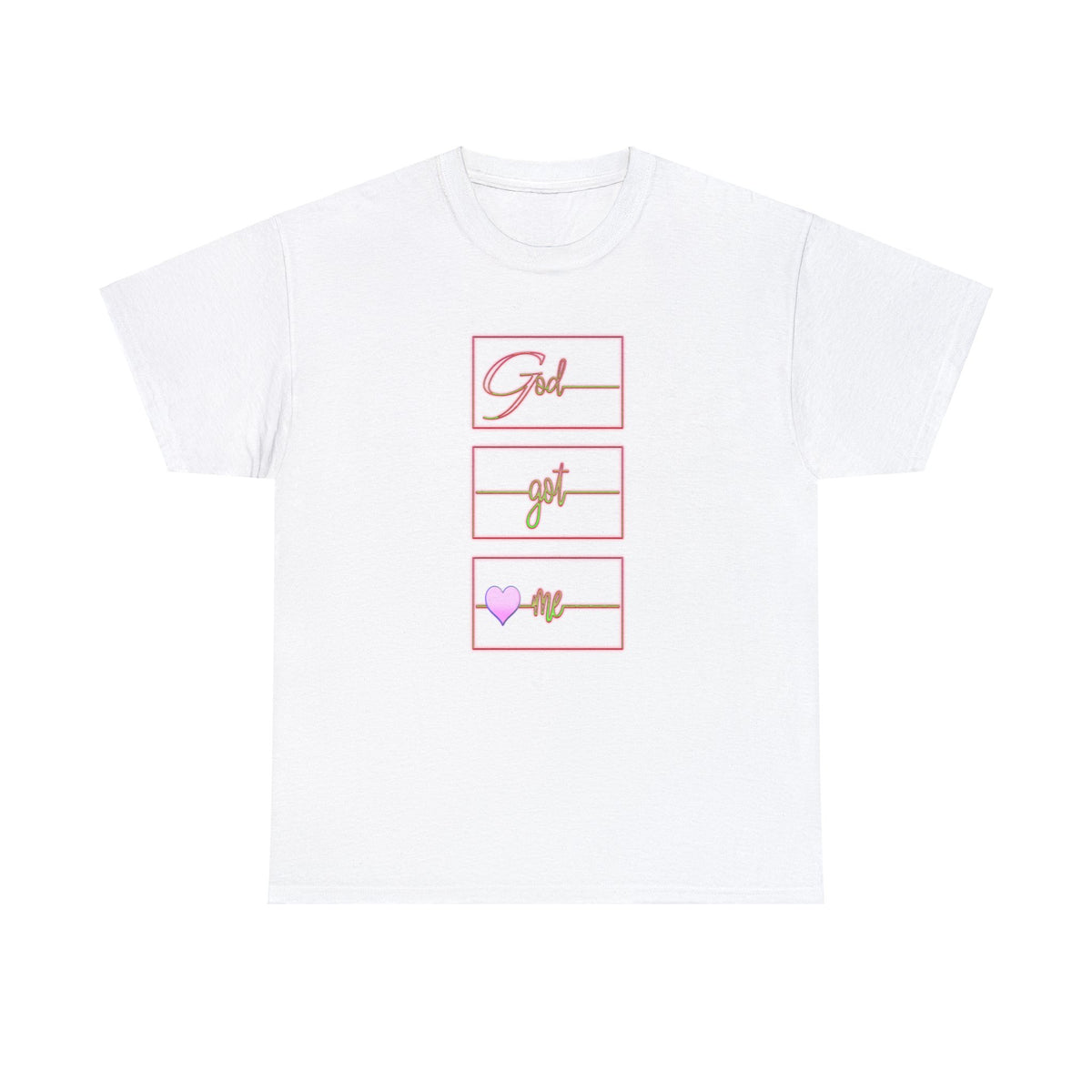 God Got Me Heavy Cotton T-shirt