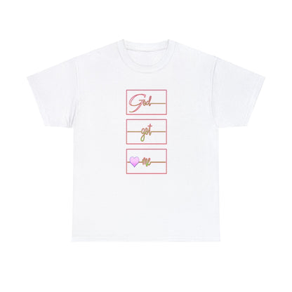God Got Me Heavy Cotton T-shirt