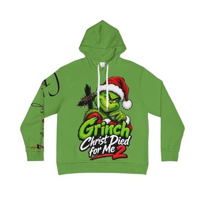 Hoodie — 'Grinch Christ Died for Me 2' Christmas Graphic Hoodie