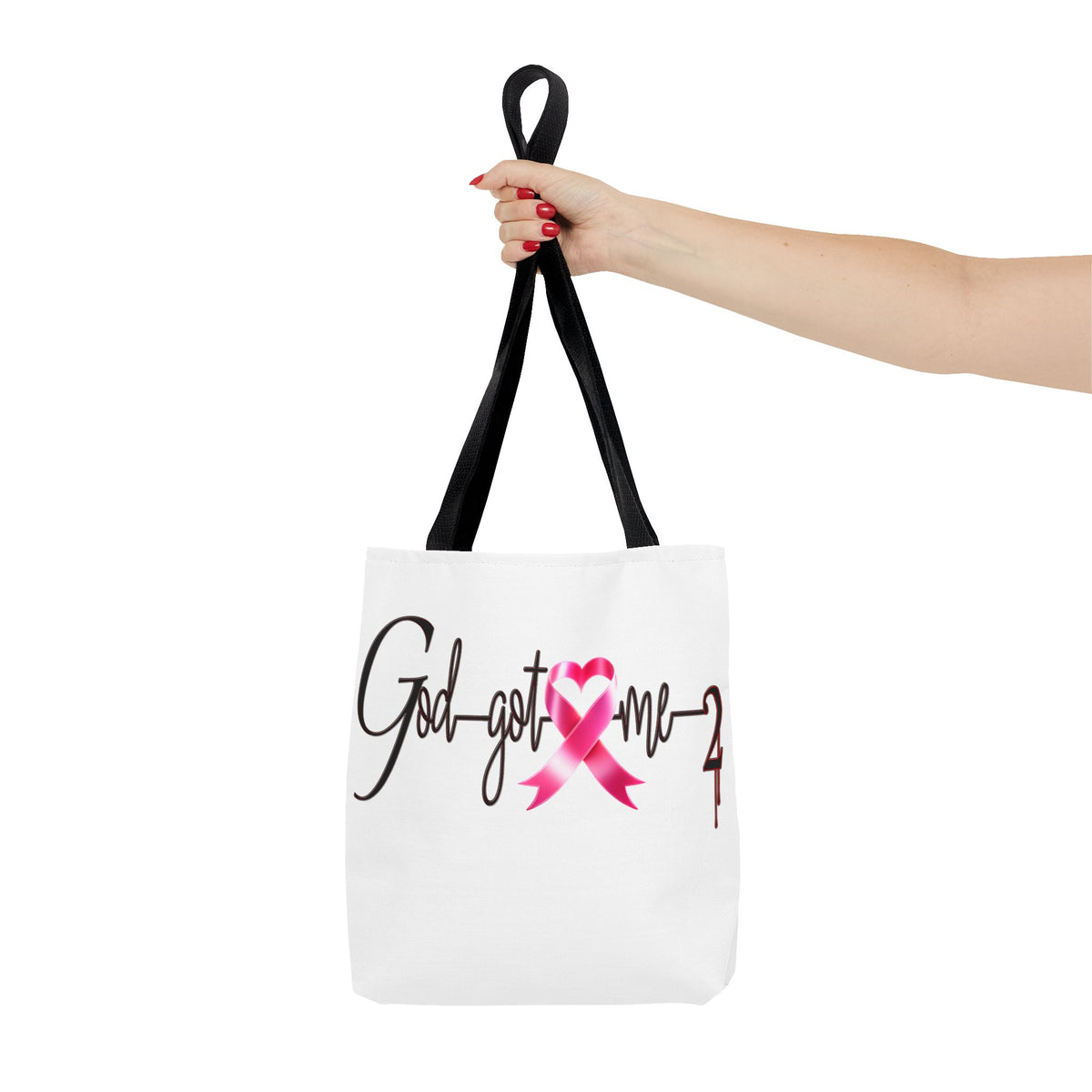 God Got Me2 Cancer Awareness Tote Bag
