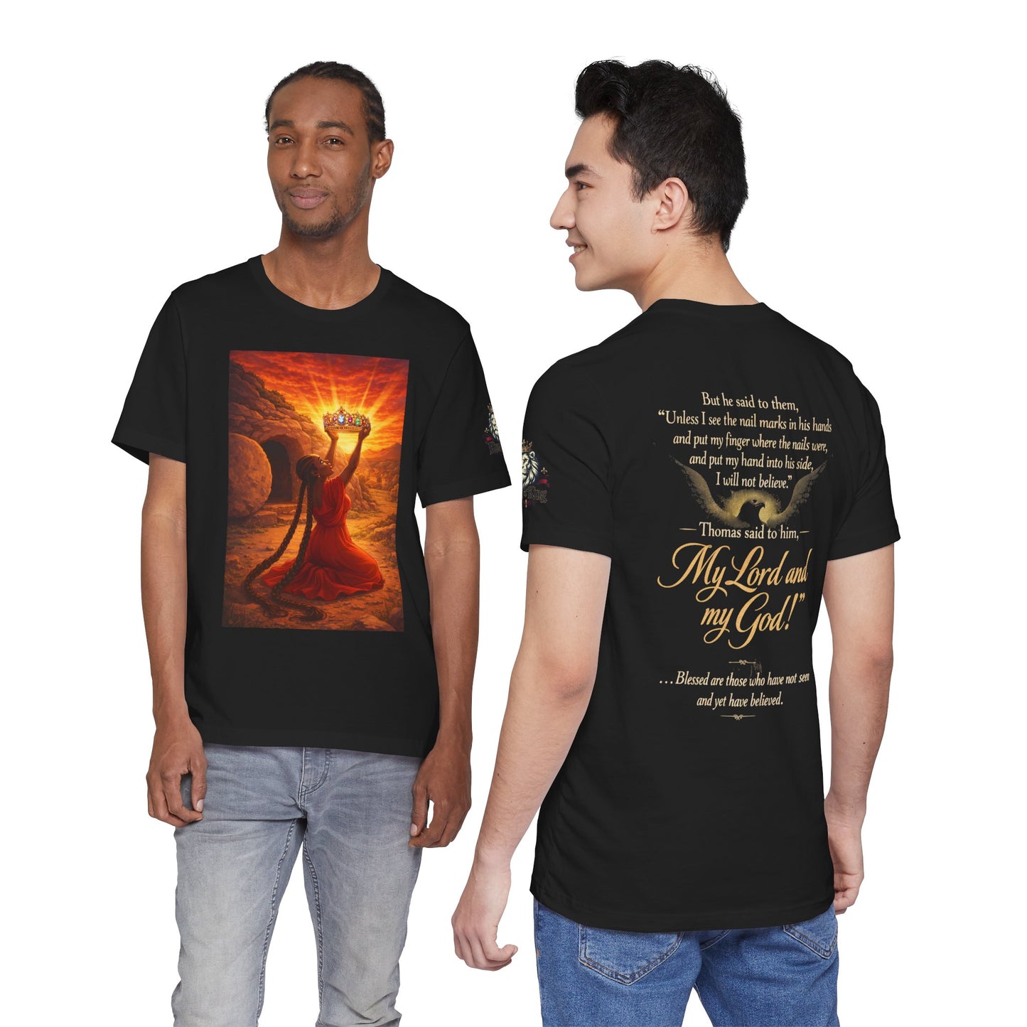 Godgotme2 Christian Faith T-Shirt — "My Lord and My God" Resurrection Design