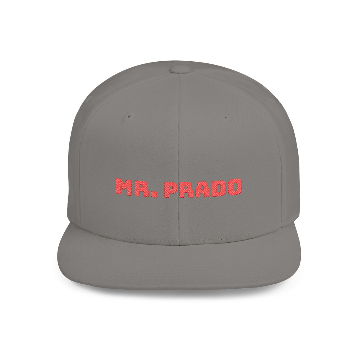 Mr. Prado Snapback Cap - Trendy Flat Bill Hat for Fashion Lovers, Street Style, Birthday Gift, Casual Wear, Outdoor Adventures