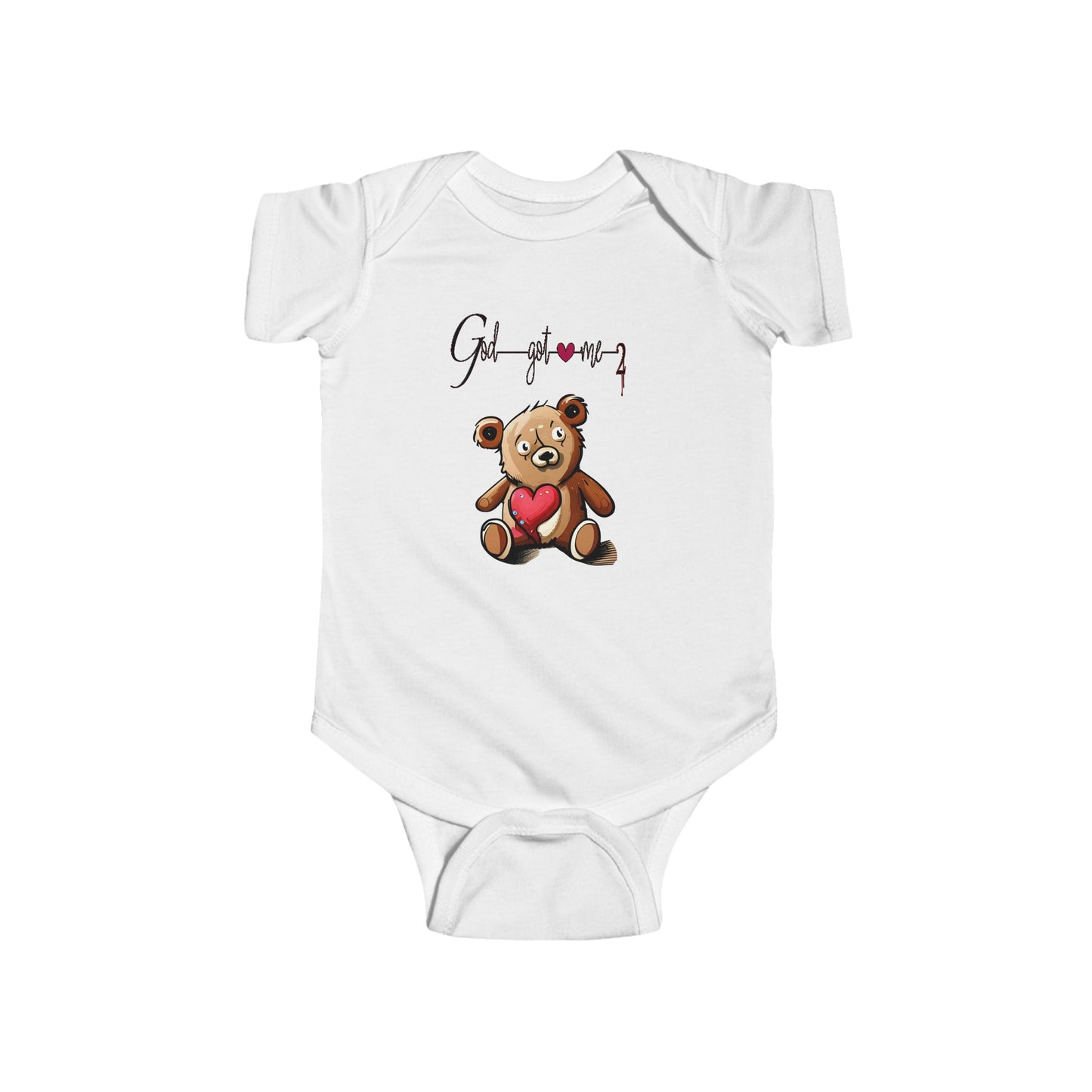 Cute Baby Bodysuit with Teddy Bear Design, Gift for New Parents, Infant Clothing, Baby Shower Gift, Adorable Baby Outfit