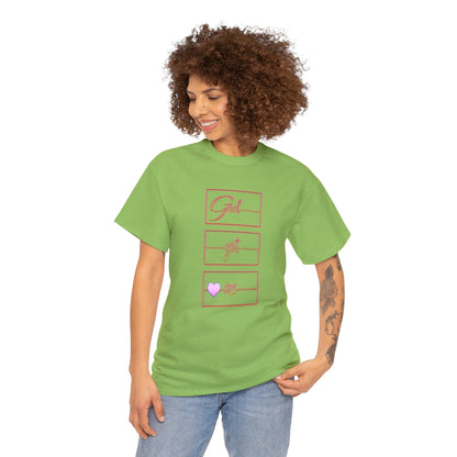 God Got Me Heavy Cotton T-shirt