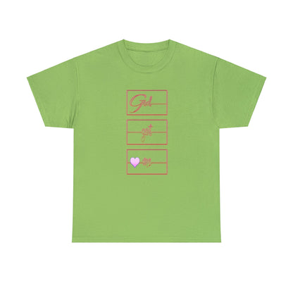 God Got Me Heavy Cotton T-shirt