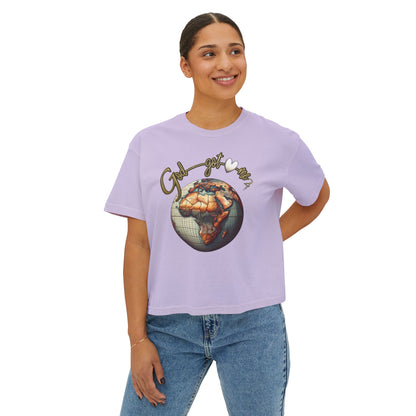 Boxy Tee - Godgotme2 Globe Design