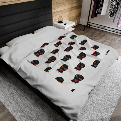 God Got Me Velveteen Plush Blanket
