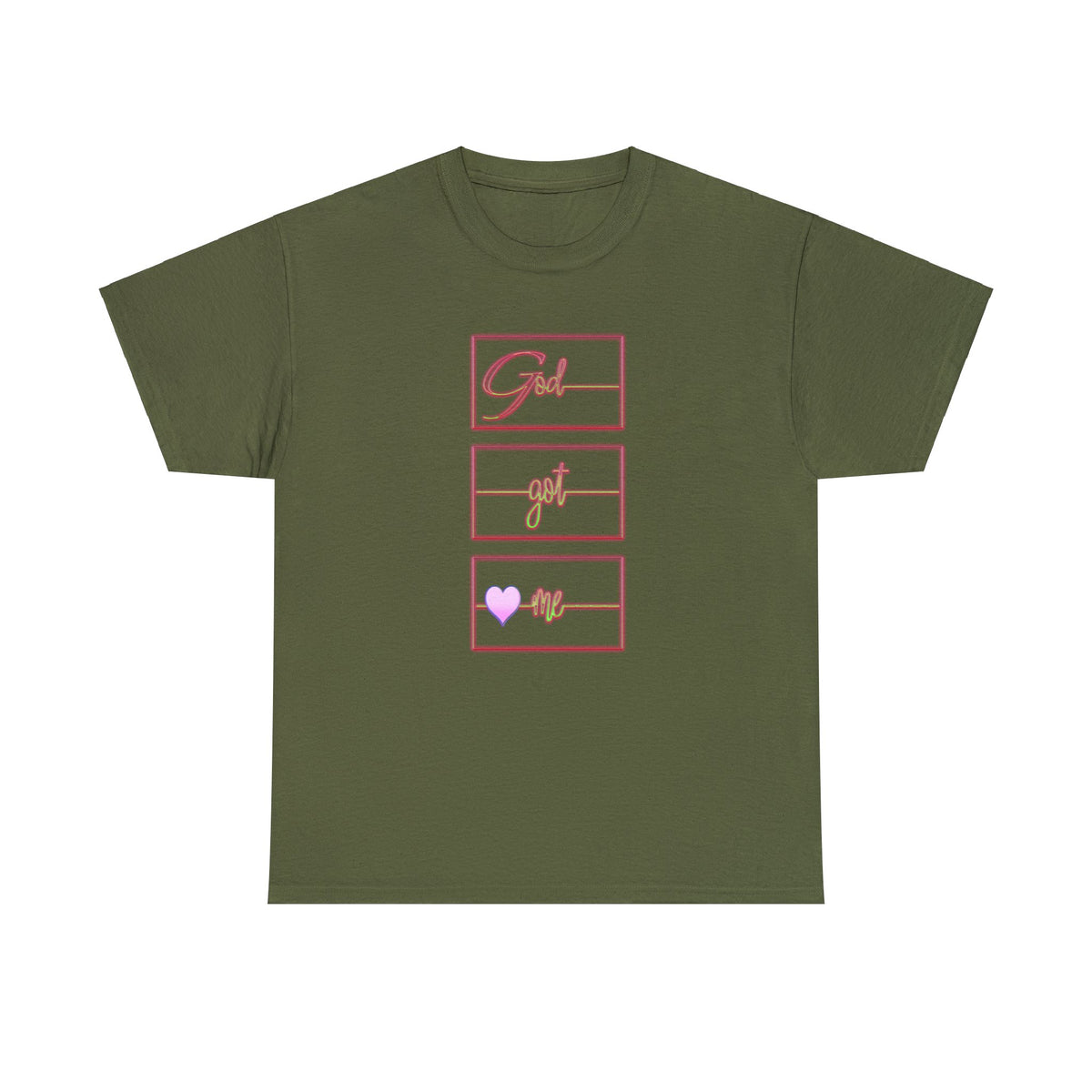 God Got Me Heavy Cotton T-shirt