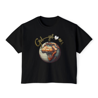 Boxy Tee - Godgotme2 Globe Design