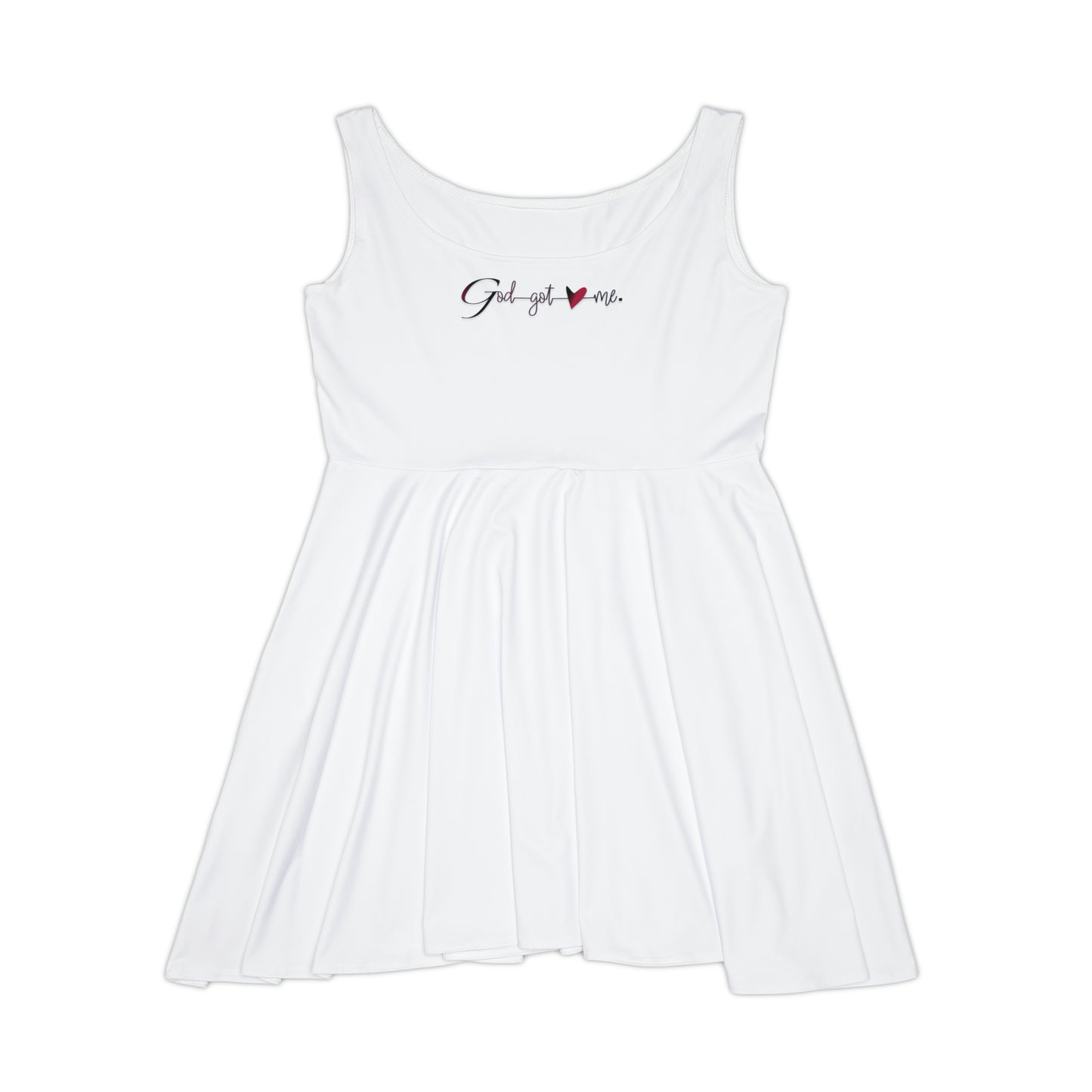 God Got Me Women's Skater Dress (AOP)