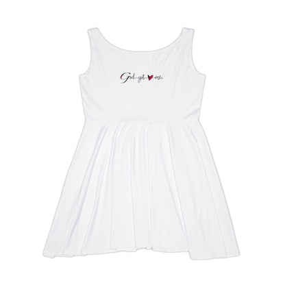 God Got Me Women's Skater Dress (AOP)